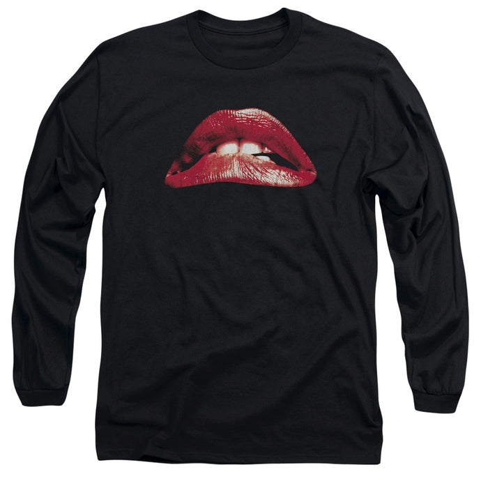The Rocky Horror Picture Show Classic Lips Mens Long Sleeve Shirt Black