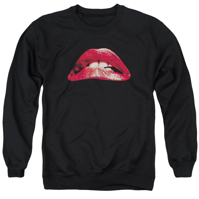 The Rocky Horror Picture Show Classic Lips Mens Crewneck Sweatshirt Black