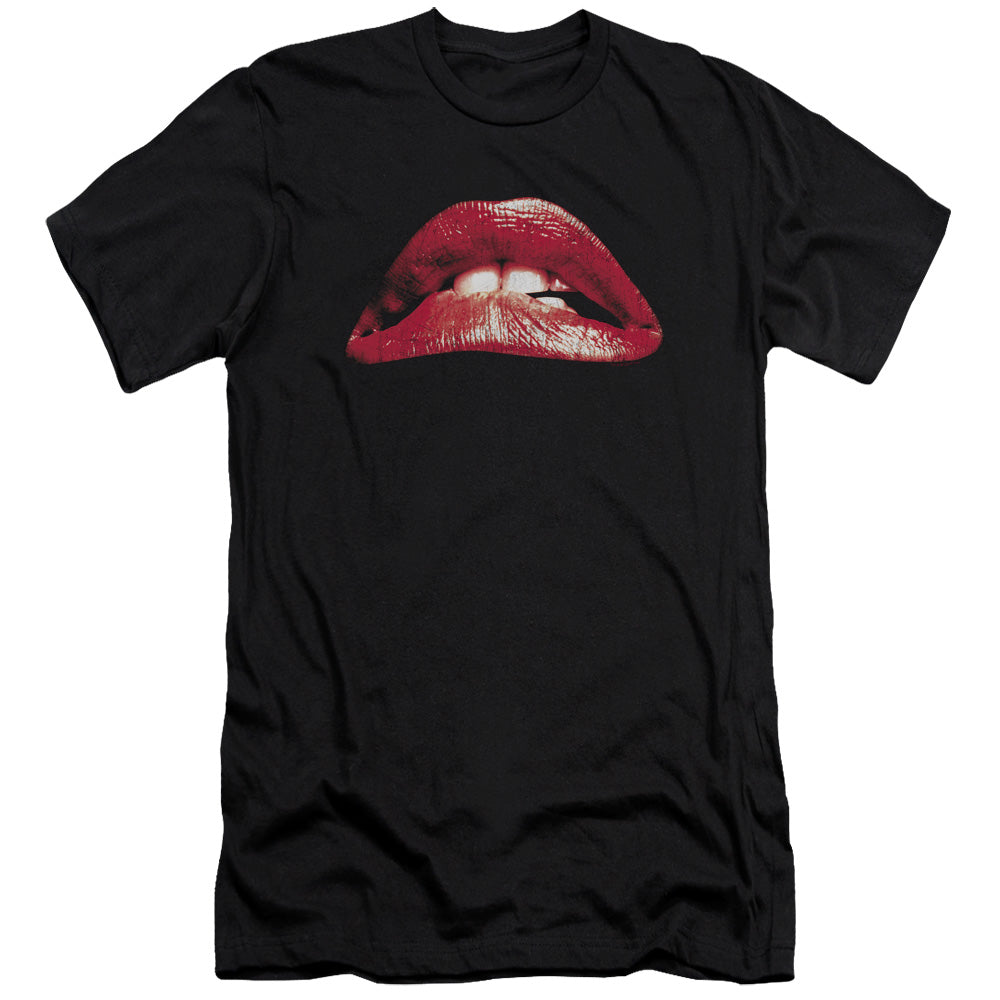 The Rocky Horror Picture Show Classic Lips Slim Fit Mens T Shirt Black