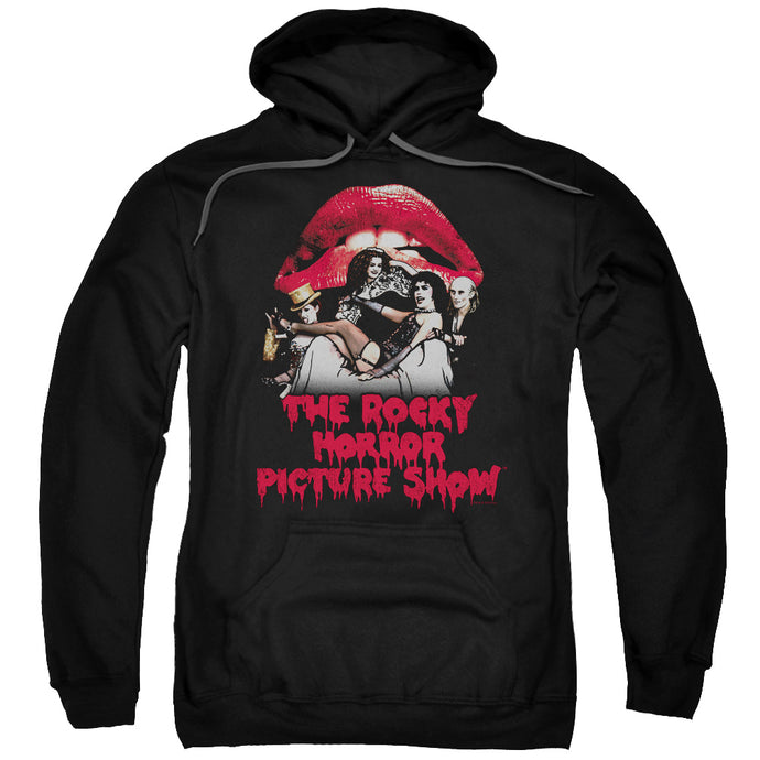 The Rocky Horror Picture Show Casting Throne Mens Hoodie Black