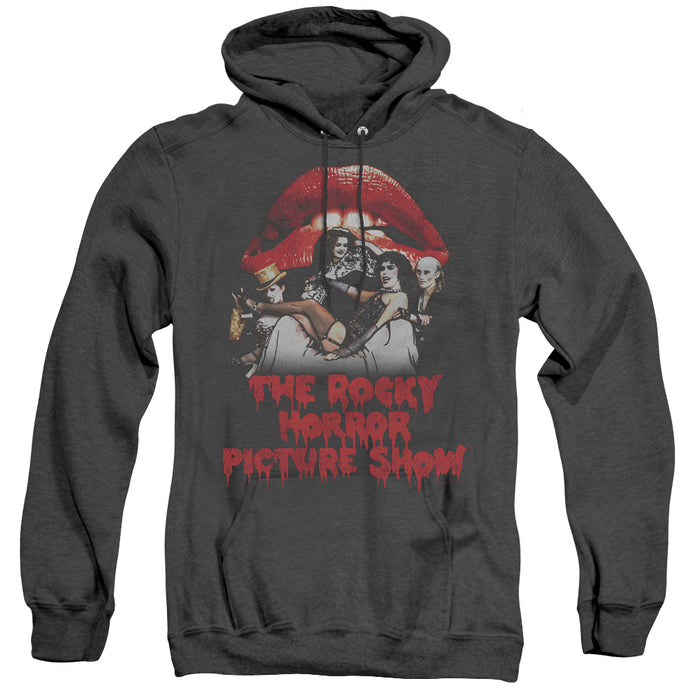 The Rocky Horror Picture Show Casting Throne Heather Mens Hoodie Black