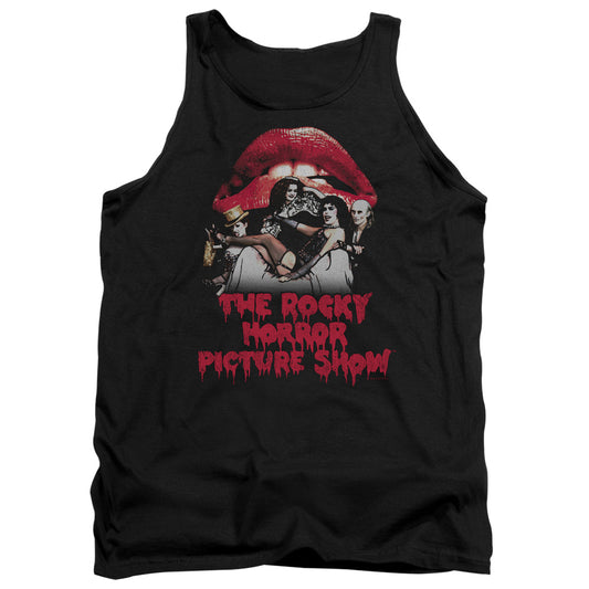 The Rocky Horror Picture Show Casting Throne Mens Tank Top Shirt Black