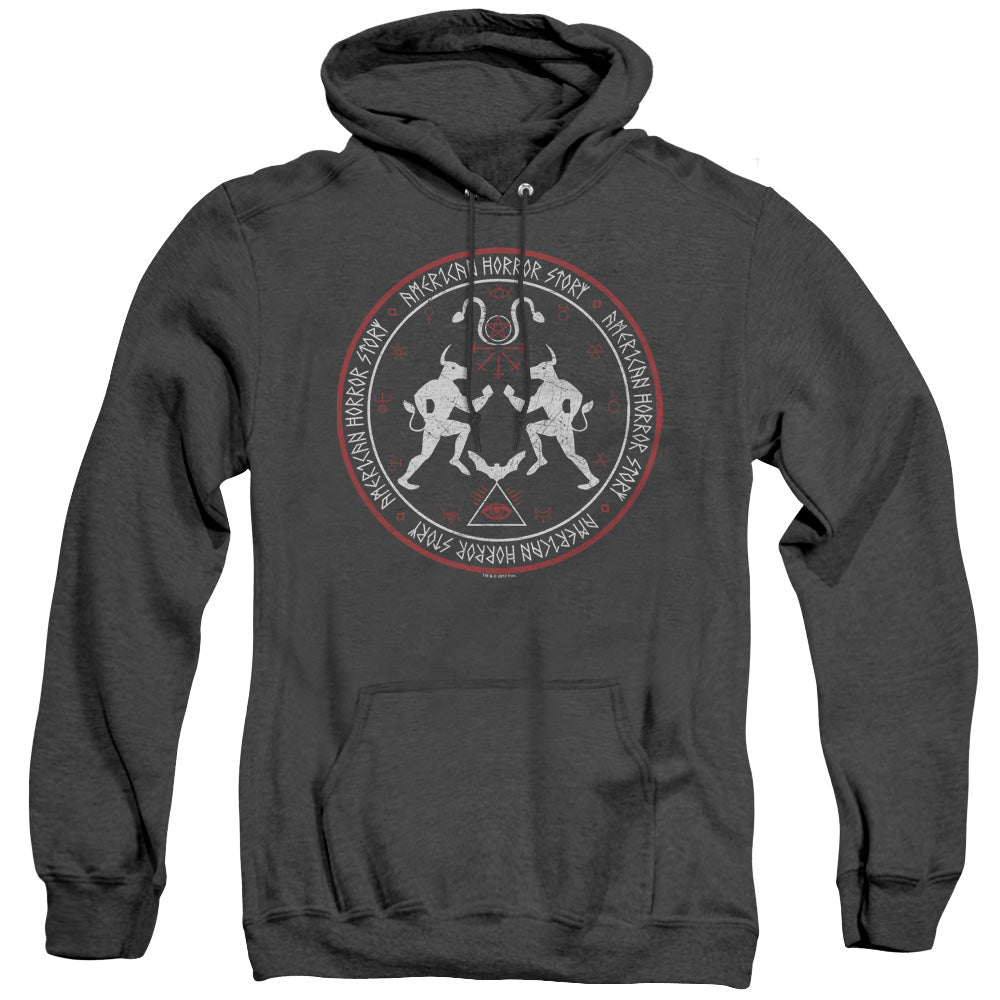 American Horror Story Coven Minotaur Sigil Heather Mens Hoodie Black