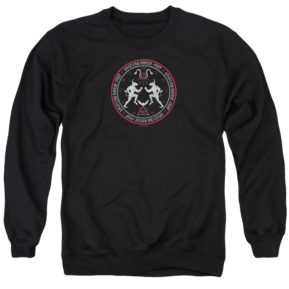 American Horror Story Coven Minotaur Sigil Mens Crewneck Sweatshirt Black