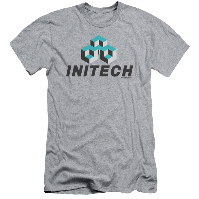 Office Space Initech Logo Slim Fit Mens T Shirt Athletic Heather