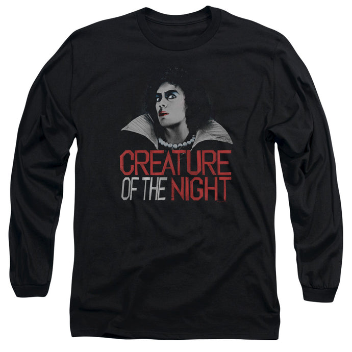 The Rocky Horror Picture Show Creature Of The Night Mens Long Sleeve Shirt Black