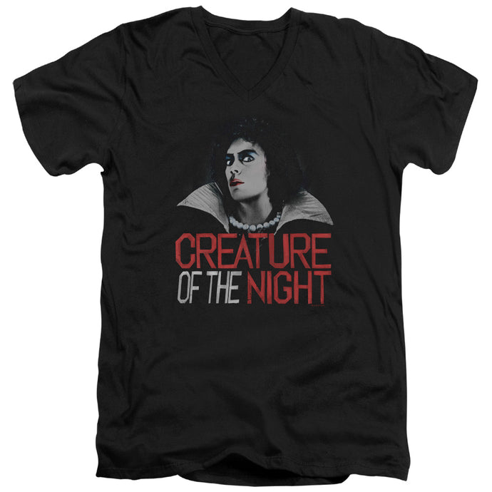 The Rocky Horror Picture Show Creature Of The Night Mens Slim Fit V-Neck T Shirt Black