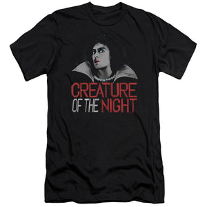 The Rocky Horror Picture Show Creature Of The Night Premium Bella Canvas Slim Fit Mens T Shirt Black