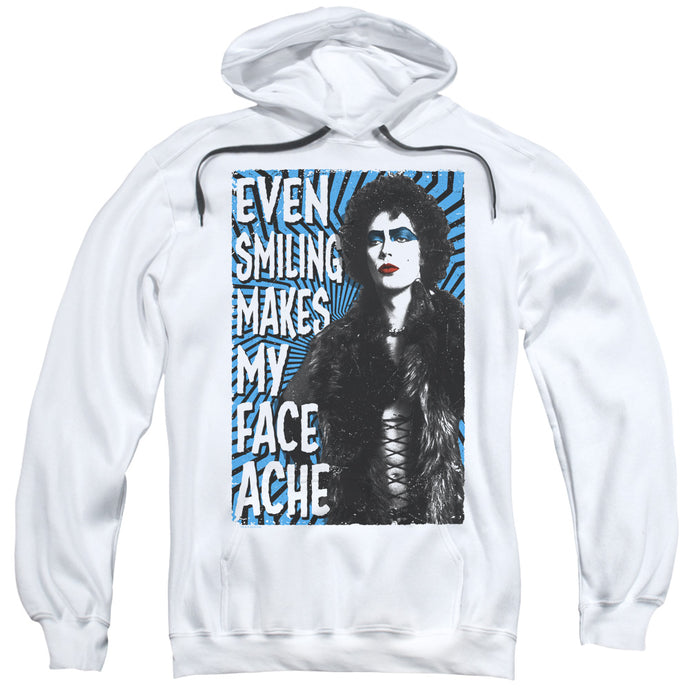 The Rocky Horror Picture Show Face Ache Mens Hoodie White
