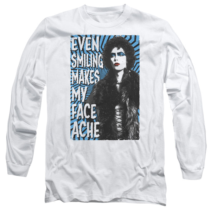 The Rocky Horror Picture Show Face Ache Mens Long Sleeve Shirt White
