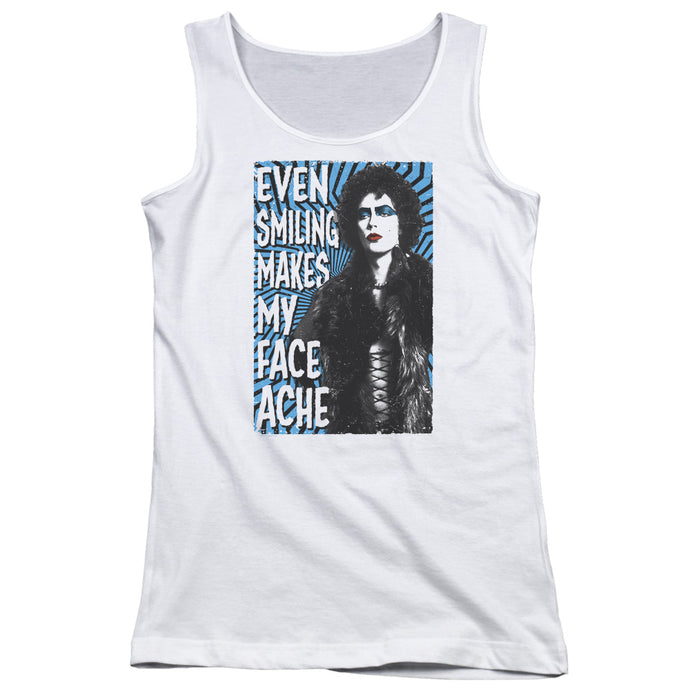 The Rocky Horror Picture Show Face Ache Womens Tank Top Shirt White