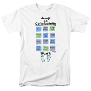 Office Space Jump To Conclusions Mens T Shirt White