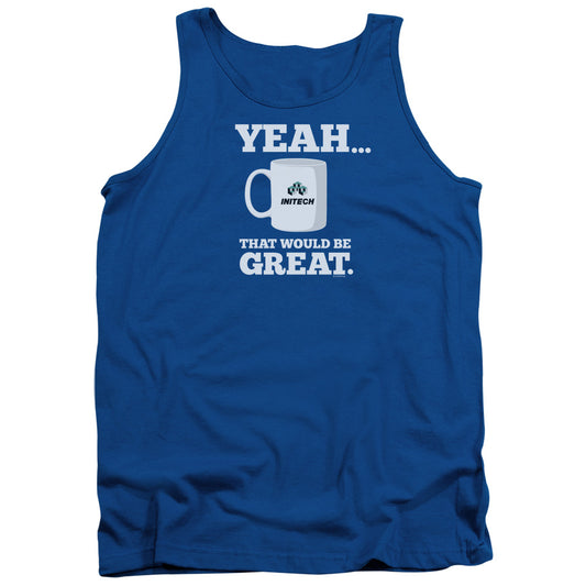 Office Space That Would Be Great Mens Tank Top Shirt Royal Blue