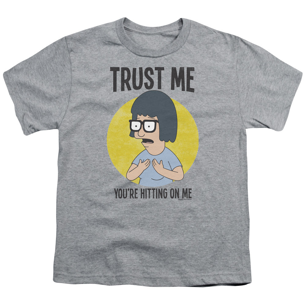 Bobs Burgers Trust Me Kids Youth T Shirt Athletic Heather