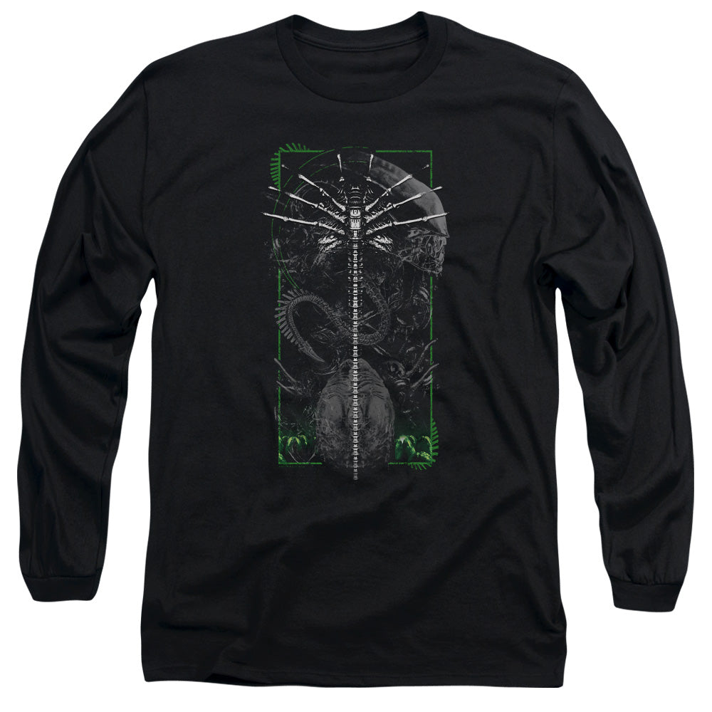 Alien Facehuggermens Long Sleeve Shirt Black