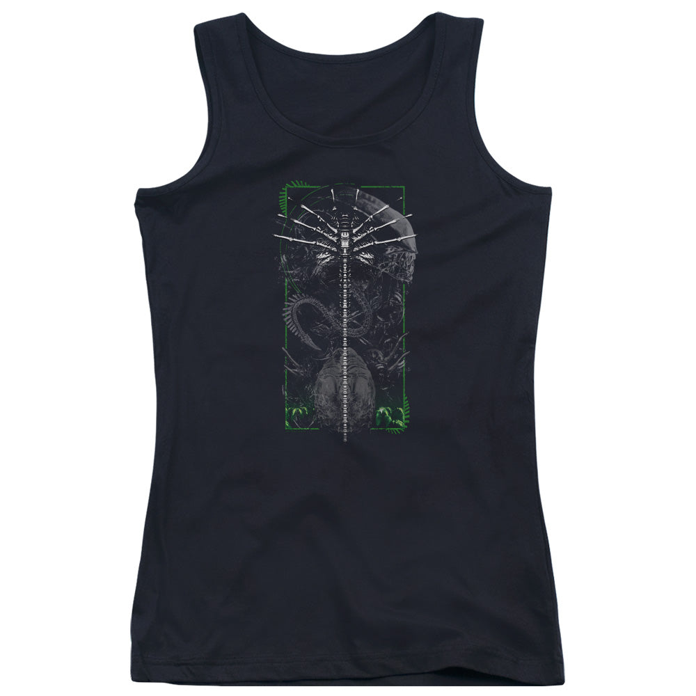 Alien Facehugger Womens Tank Top Shirt Black