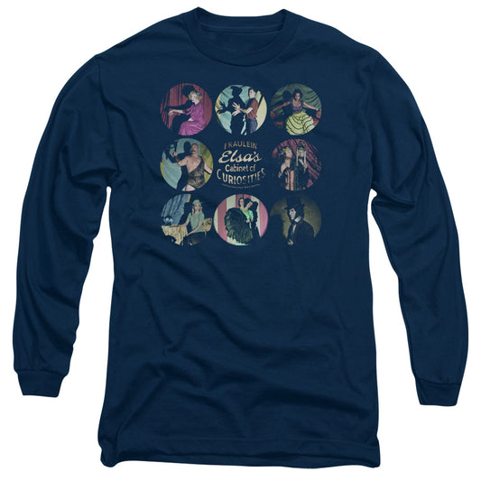 American Horror Story Cabinet Of Curiosities Mens Long Sleeve Shirt Navy