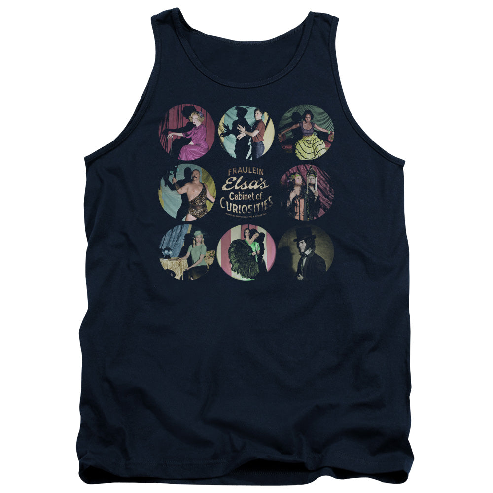 American Horror Story Cabinet Of Curiosities Mens Tank Top Shirt Navy