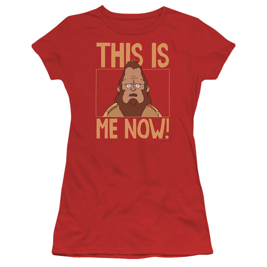 Bobs Burgers This Is Me Junior Sheer Cap Sleeve Womens T Shirt Red