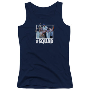The Sandlot Squad Womens Tank Top Shirt Navy Blue