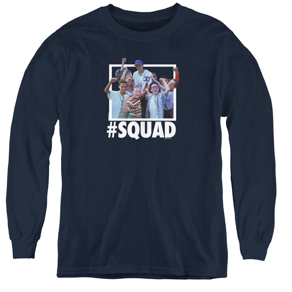 The Sandlot Squad Long Sleeve Kids Youth T Shirt Navy Blue