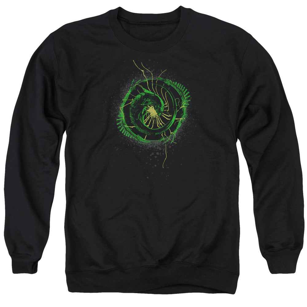 Alien Xenomorph Shield Mens Crewneck Sweatshirt Black