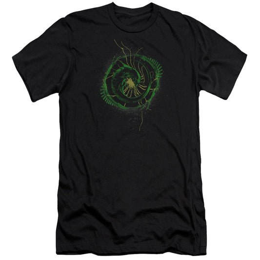 Alien Xenomorph Shield Slim Fit Mens T Shirt Black