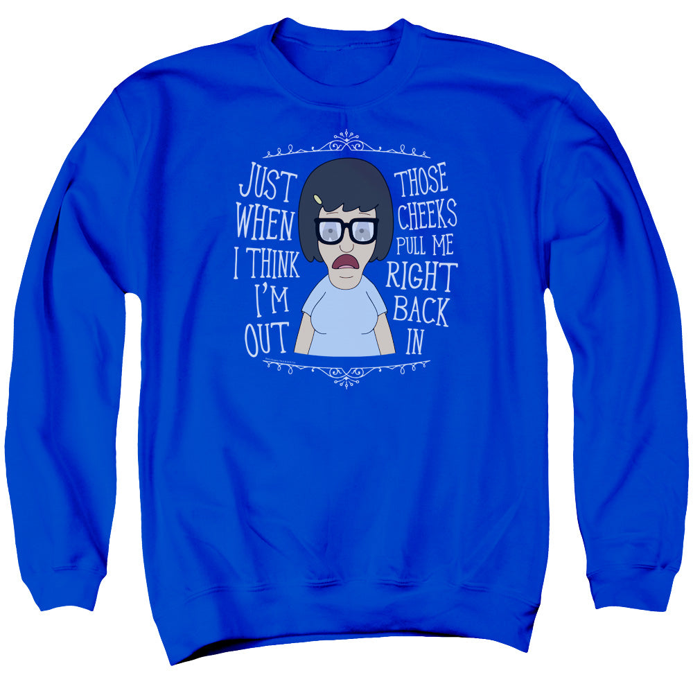 Bobs Burgers Pull Me In Mens Crewneck Sweatshirt Royal Blue