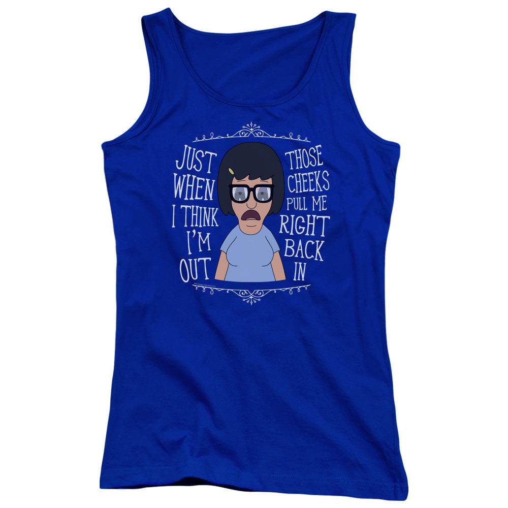 Bobs Burgers Pull Me In Womens Tank Top Shirt Royal Blue