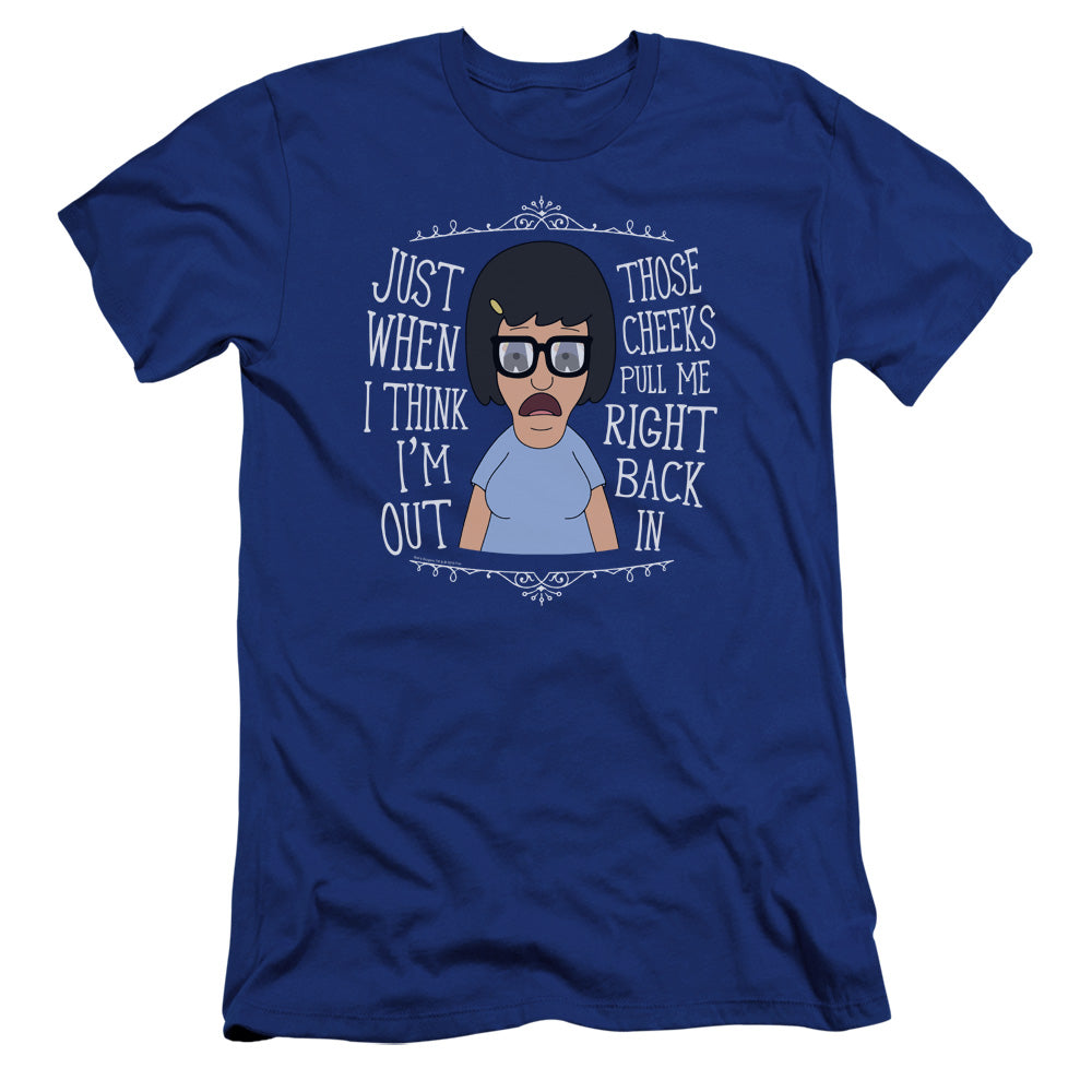 Bobs Burgers Pull Me In Premium Bella Canvas Slim Fit Mens T Shirt Royal Blue