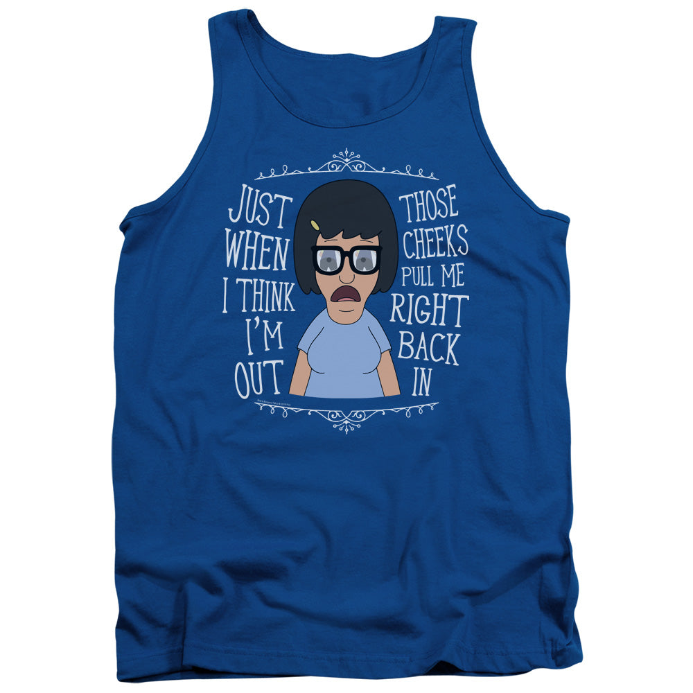 Bobs Burgers Pull Me In Mens Tank Top Shirt Royal Blue