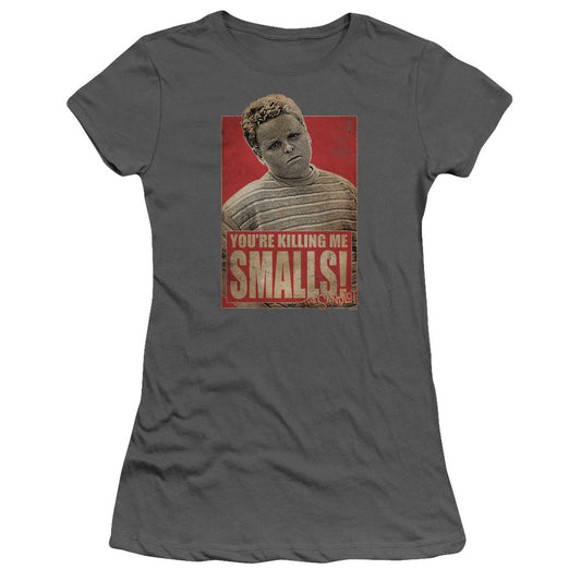 The Sandlot alls Junior Sheer Cap Sleeve Womens T Shirt Charcoal