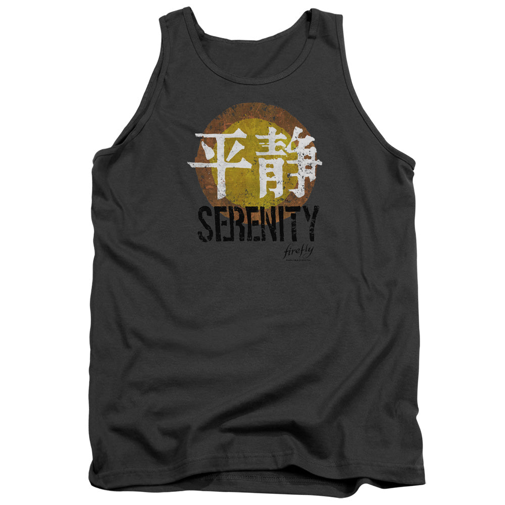 Firefly Serenity Logo Mens Tank Top Shirt Charcoal