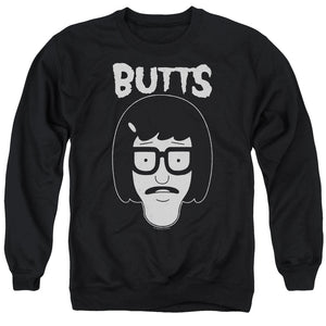 Bobs Burgers Butt Friend Mens Crewneck Sweatshirt Black