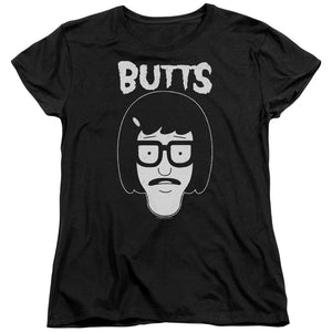 Bobs Burgers Butt Friend Womens T Shirt Black