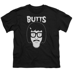 Bobs Burgers Butt Friend Kids Youth T Shirt Black