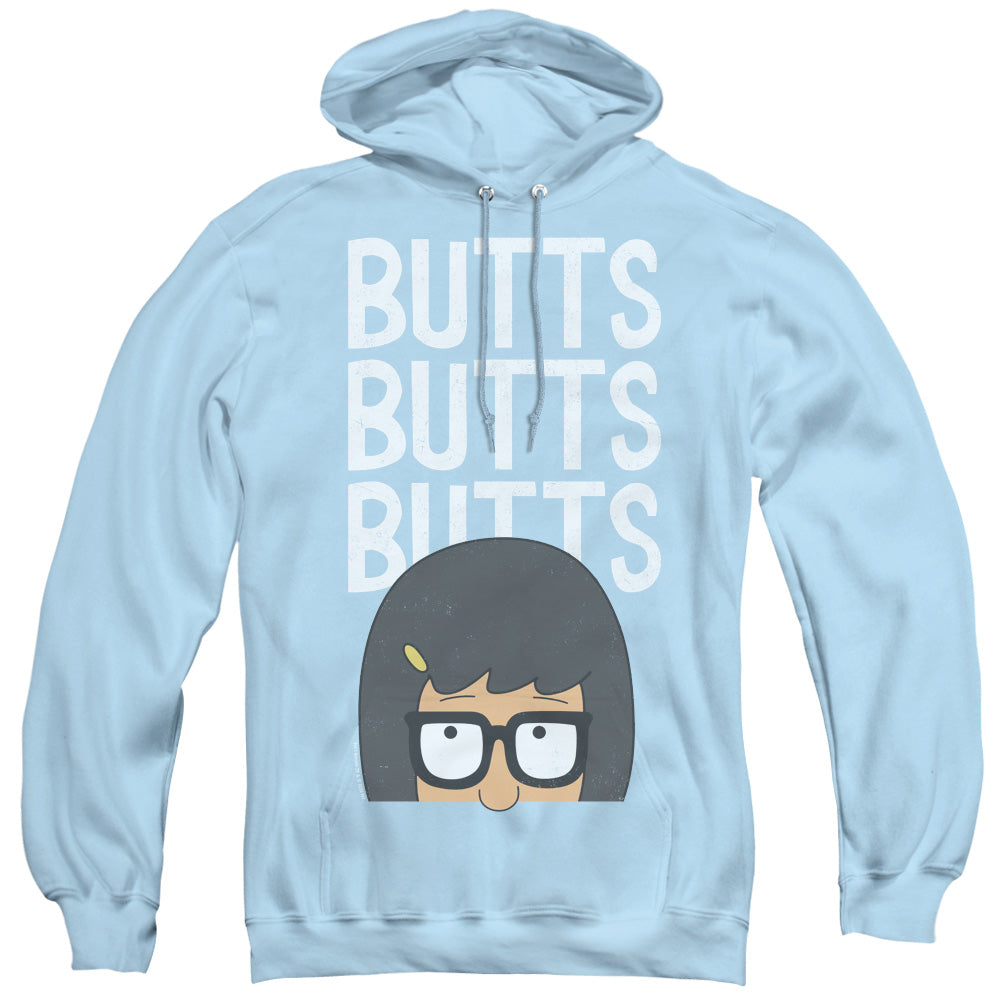 Bobs Burgers Peepin Mens Hoodie Light Blue