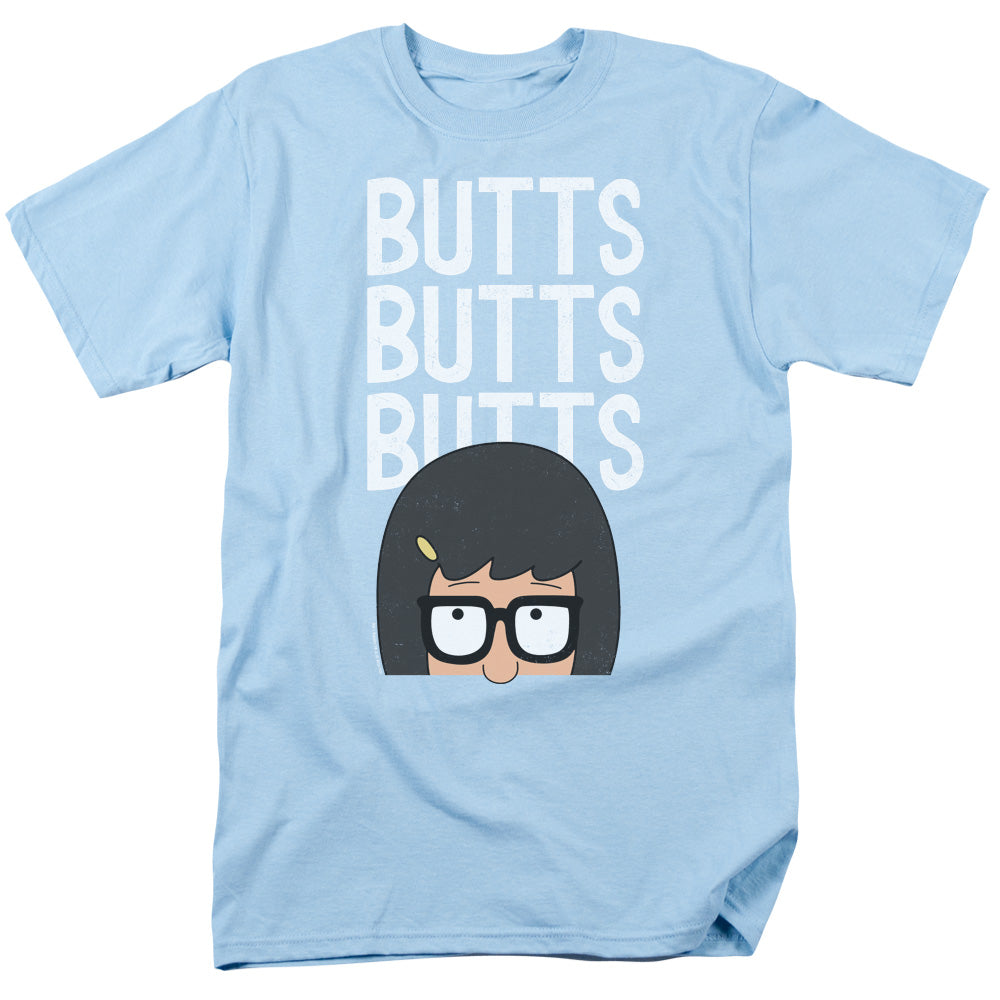 Bobs Burgers Peepin Mens T Shirt Light Blue