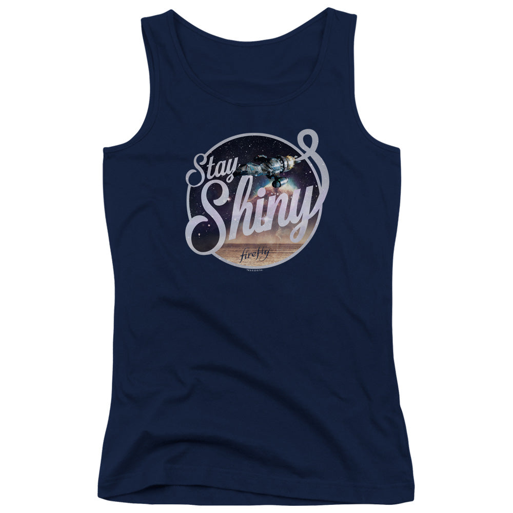 Firefly Stay Shiny Womens Tank Top Shirt Navy