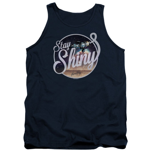 Firefly Stay Shiny Mens Tank Top Shirt Navy