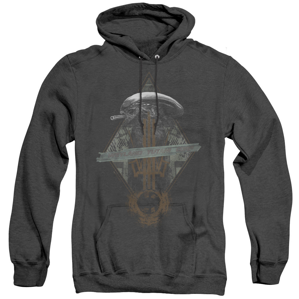 Alien Prison Planet Collage Heather Mens Hoodie Black