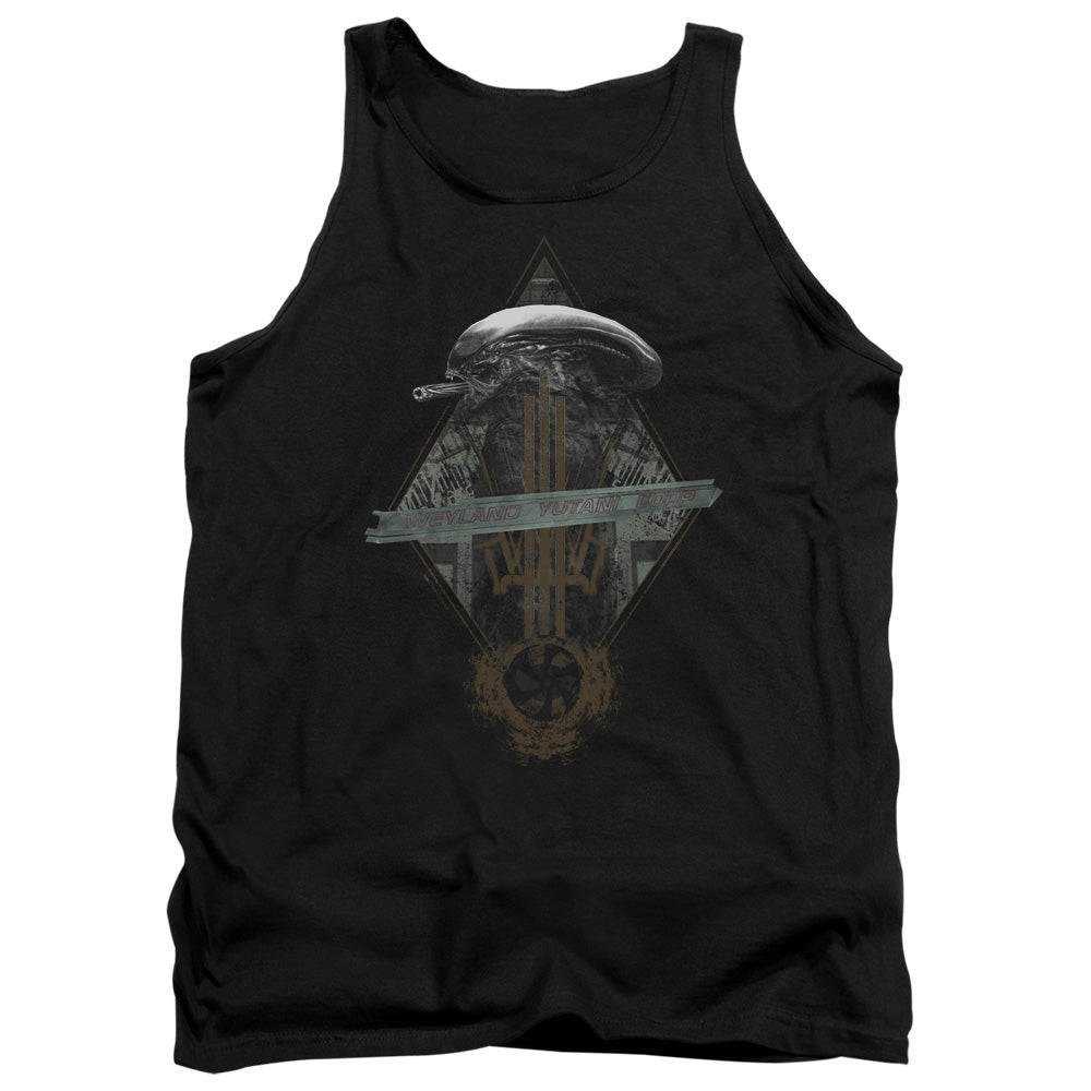 Alien Prison Planet Collage Mens Tank Top Shirt Black