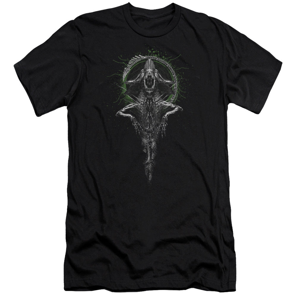 Alien Monarch Premium Bella Canvas Slim Fit Mens T Shirt Black