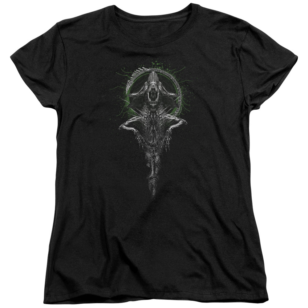 Alien Monarch Womens T Shirt Black