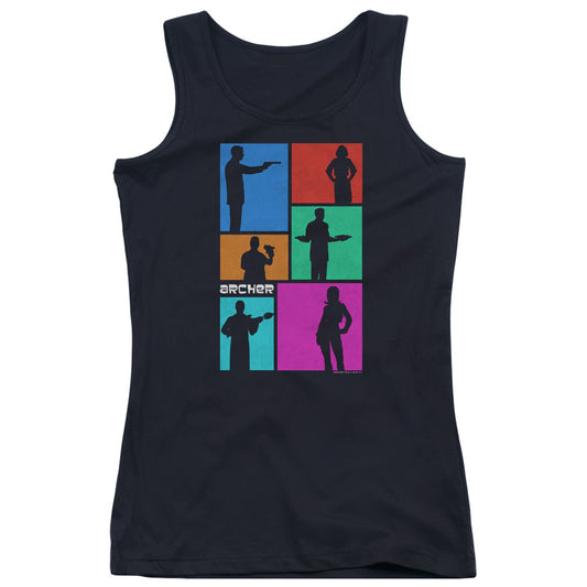 Archer Silhouettes Womens Tank Top Shirt Black