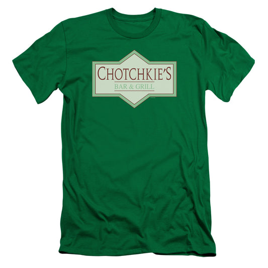 Office Space Chotchkies Slim Fit Mens T Shirt Kelly Green