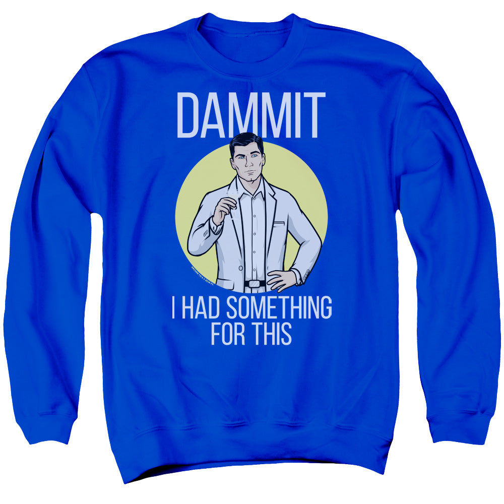 Archer Lost It Mens Crewneck Sweatshirt Royal Blue