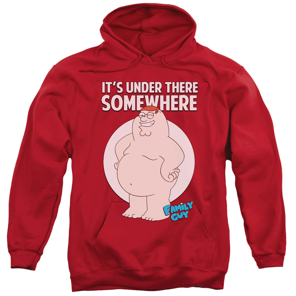 Family Guy Somewhere Mens Hoodie Red