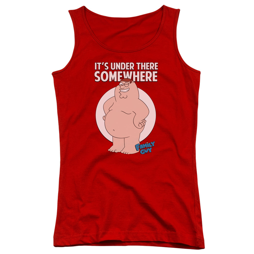 Family Guy Somewhere Womens Tank Top Shirt Red