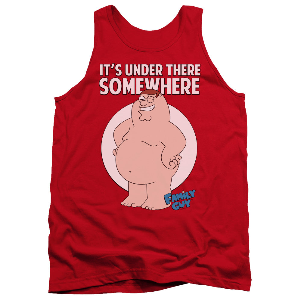 Family Guy Somewhere Mens Tank Top Shirt Red